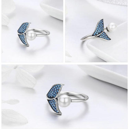 Mermaid Tail Silver Ring for Christmas 2023 | Mermaid Tail Silver Ring - undefined | Mermaid Tail Silver Ring, rings | From Hunny Life | hunnylife.com