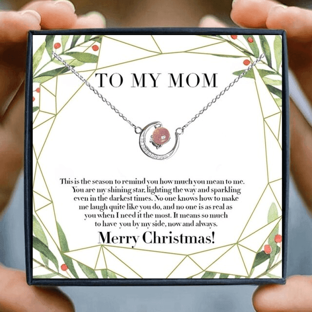 Merry Christmas The Best Mom Ever - Mom Necklace, Gift For