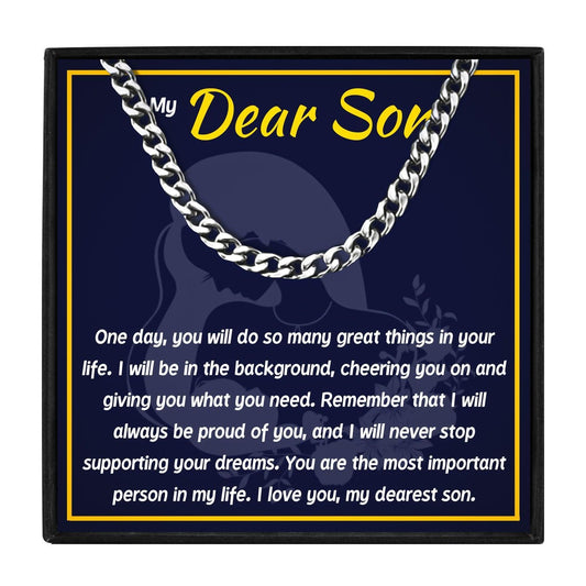 Mom And Son Forever Necklace Gift Set for Christmas 2023 | Mom And Son Forever Necklace Gift Set - undefined | mother and son necklace, mother son necklaces, son necklace from mom, to my son necklace | From Hunny Life | hunnylife.com
