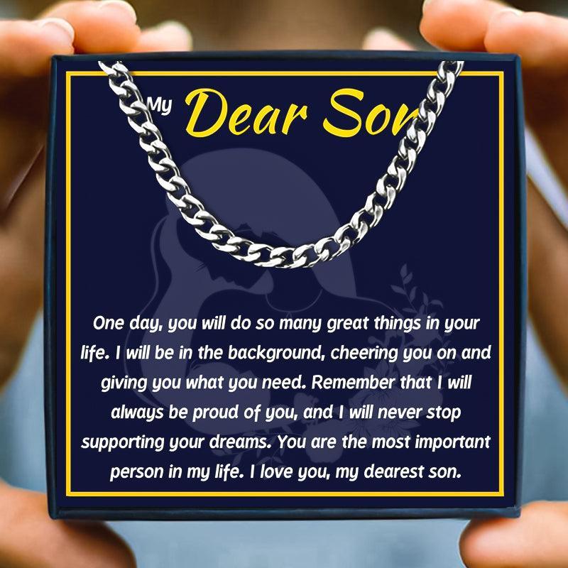 Mom And Son Forever Necklace Gift Set in 2023 | Mom And Son Forever Necklace Gift Set - undefined | mother and son necklace, mother son necklaces, son necklace from mom, to my son necklace | From Hunny Life | hunnylife.com