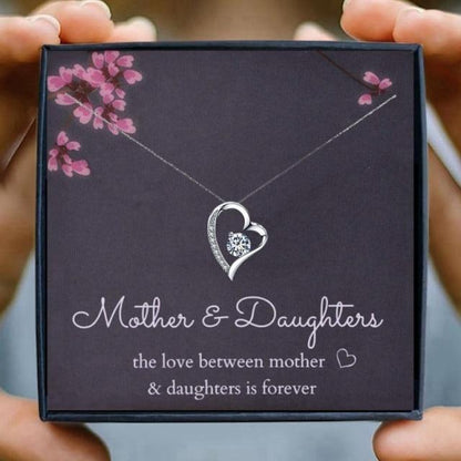 Mother and Daughter Crystal Necklace in 2023 | Mother and Daughter Crystal Necklace - undefined | mother and daughter, Mother and Daughter Heart Necklaces | From Hunny Life | hunnylife.com