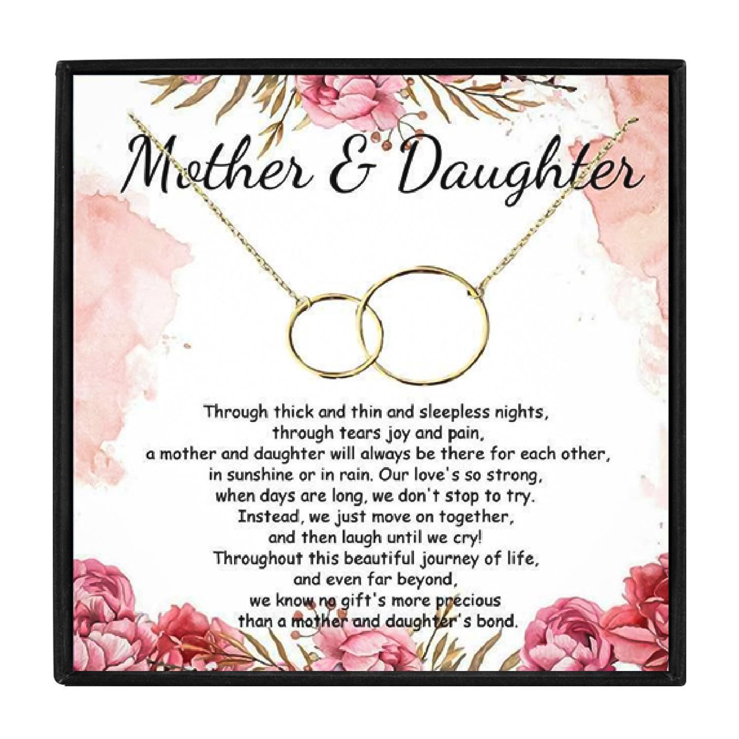 Mother and Daughter Double Circle Necklace Set in 2023 | Mother and Daughter Double Circle Necklace Set - undefined | Circle Pendant Mother and Daughter, Mother and Daughter Double Circle Necklace, mother and daughter necklace | From Hunny Life | hunnylife.com