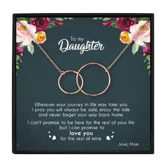 Mother & Daughter Double Circles Necklace Set in 2023 | Mother & Daughter Double Circles Necklace Set - undefined | Mother Daughter, Mother Daughter Necklace, necklace | From Hunny Life | hunnylife.com