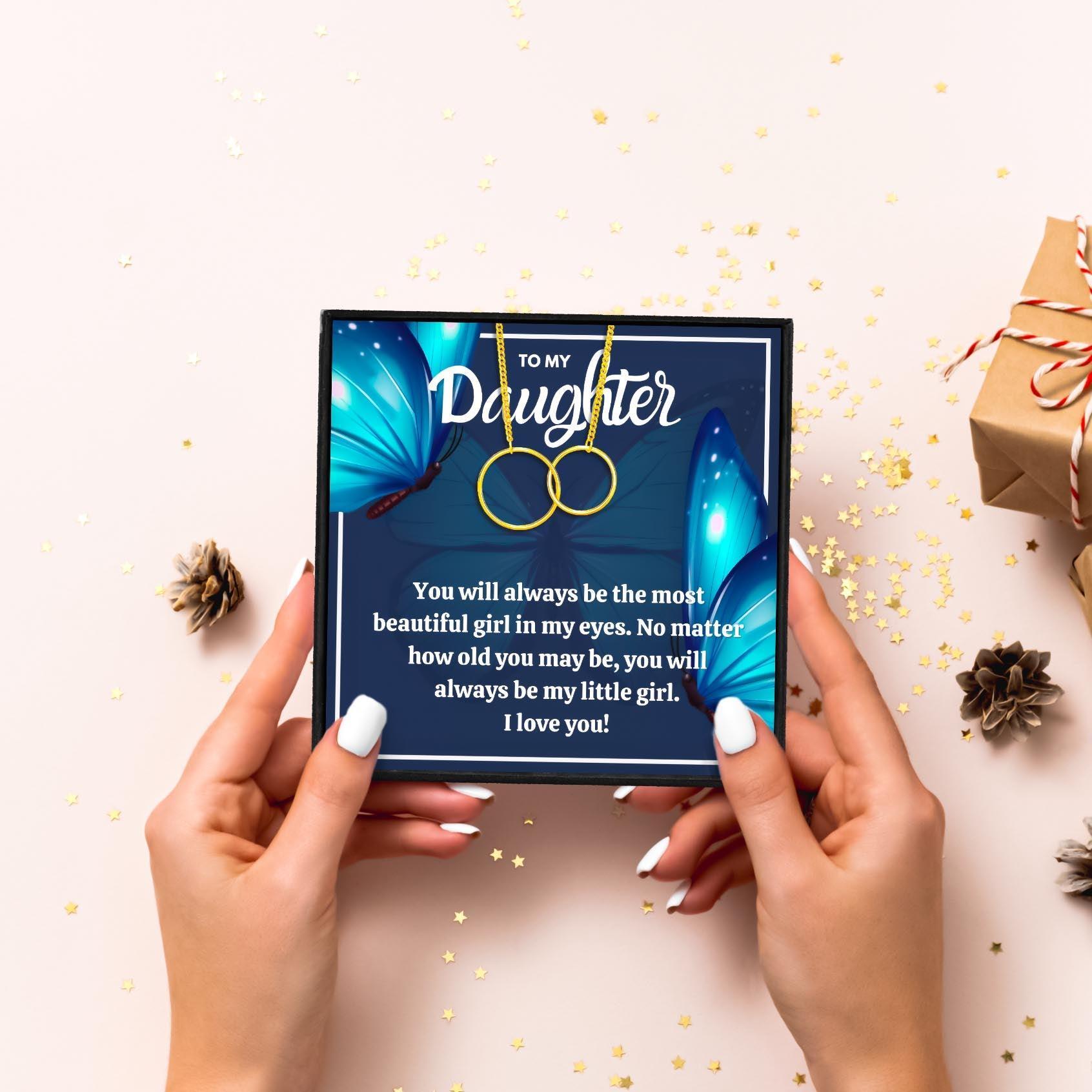 Mother Daughter Friend Open Circle Necklace Gift Set in 2023 | Mother Daughter Friend Open Circle Necklace Gift Set - undefined | double circle for daughter, Double Circle Gift Necklace, Double Circle Necklaces, Mother Daughter Interlocking Circle Necklace Gift Set | From Hunny Life | hunnylife.com