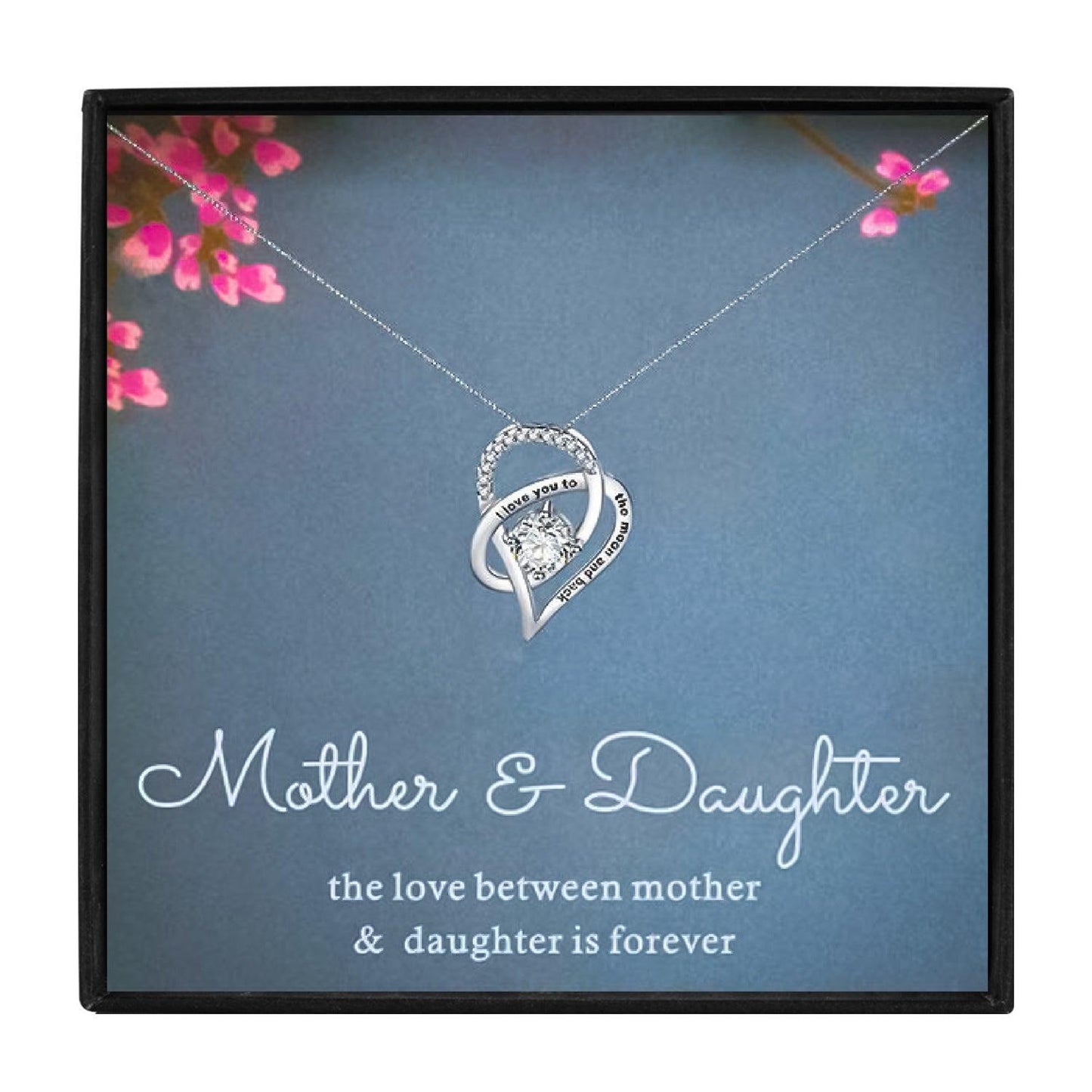 Mother Daughter Heart Pendant Gift Set for Christmas 2023 | Mother Daughter Heart Pendant Gift Set - undefined | gift, Mother Daughter Necklace, necklace | From Hunny Life | hunnylife.com