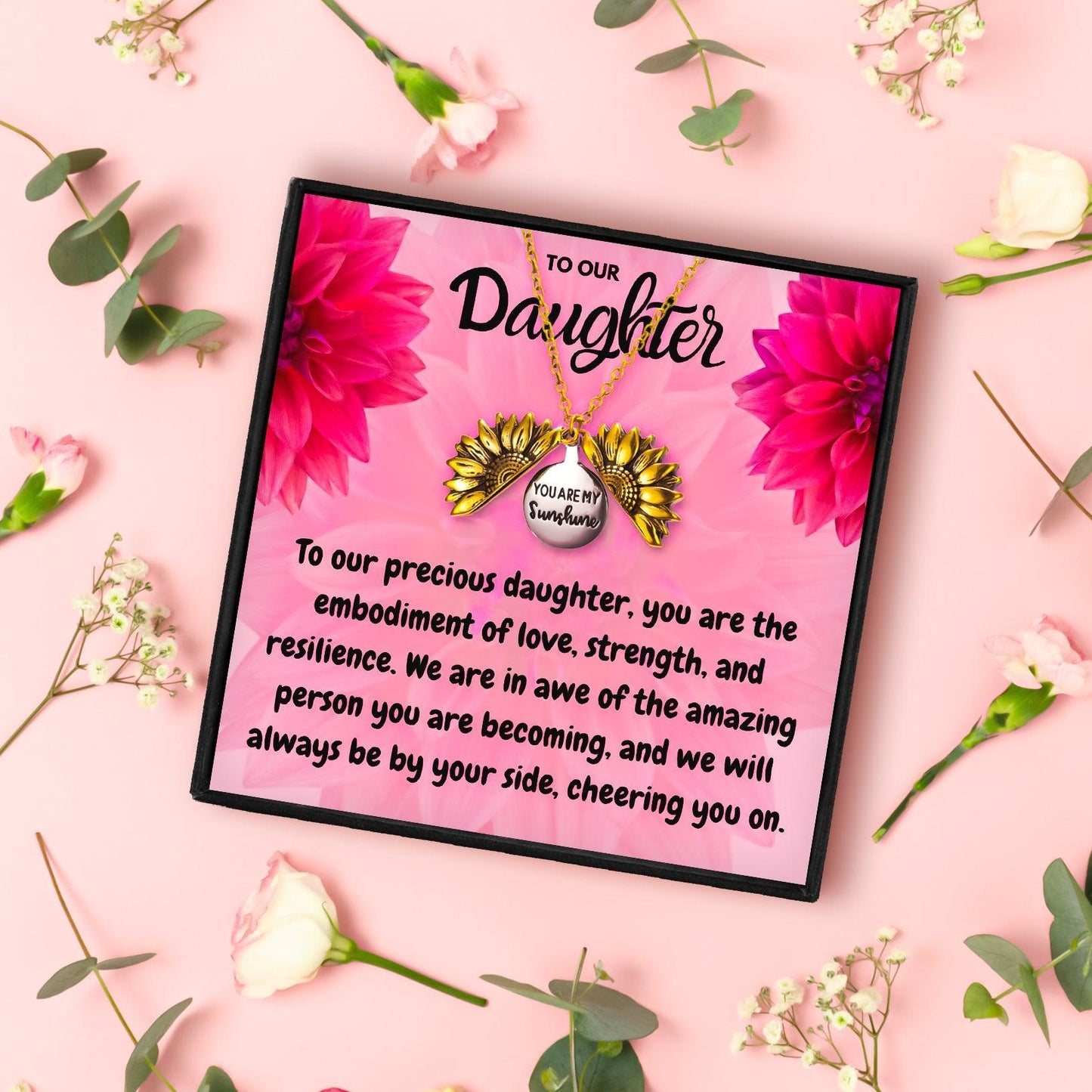 Necklace Gift for Daughter from Mom and Dad in 2023 | Necklace Gift for Daughter from Mom and Dad - undefined | daughter gift ideas, Daughter Necklace, Meaningful Daughter Necklaces, Mother Daughter Necklace, To my daughter necklace, To my daughter necklace from mom | From Hunny Life | hunnylife.com