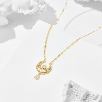 New Beautiful Girl Crescent Necklace in 2023 | New Beautiful Girl Crescent Necklace - undefined | creative cute necklace, Crescent Necklace, cute necklace, Gift Necklace, Necklaces | From Hunny Life | hunnylife.com