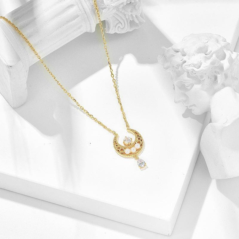 New Beautiful Girl Crescent Necklace in 2023 | New Beautiful Girl Crescent Necklace - undefined | creative cute necklace, Crescent Necklace, cute necklace, Gift Necklace, Necklaces | From Hunny Life | hunnylife.com