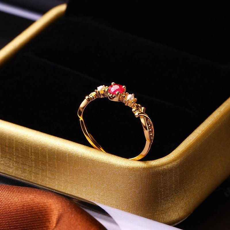 Buy Christina Rose Gold Diamond Ring 18 KT rose gold (5.594 gm). | Online  By Giriraj Jewellers