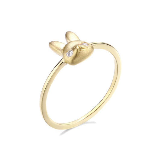 New Three-dimensional Cute Rabbit Ring in 2023 | New Three-dimensional Cute Rabbit Ring - undefined | cute ring, rings, S925 Sterling Silver ring | From Hunny Life | hunnylife.com
