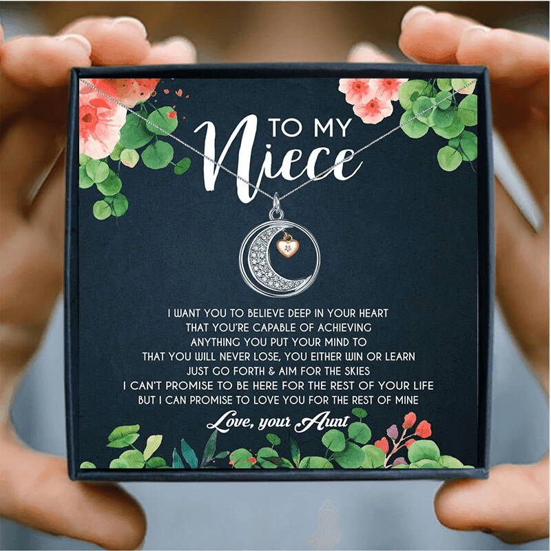 Niece Necklace & Heartfelt Gift Set in 2023 | Niece Necklace & Heartfelt Gift Set - undefined | aunt and niece gifts, aunt niece necklace, birthday gift for niece, gift ideas for niece, niece gift, niece gifts from auntie, niece graduation gifts, To My Niece Gift | From Hunny Life | hunnylife.com