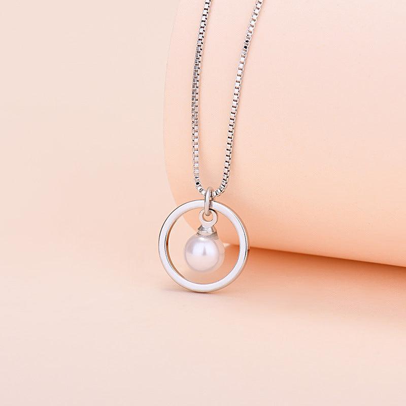 Pearl Circle Necklace Gift To My Beautiful Wife for Christmas 2023 | Pearl Circle Necklace Gift To My Beautiful Wife - undefined | gift for my wife, Necklaces for Wife, to my wife necklace, wife gift ideas | From Hunny Life | hunnylife.com