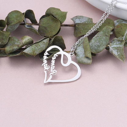 Personalized Custom Heart-shaped Letter Necklace in 2023 | Personalized Custom Heart-shaped Letter Necklace - undefined | Custom Name, Custom Name Necklaces, other necklace, Personalized Custom Heart-shaped Letter Necklace | From Hunny Life | hunnylife.com