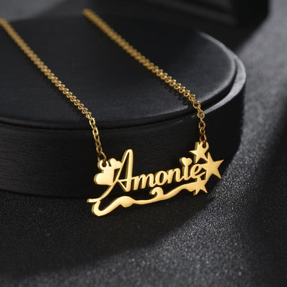 Personalized Custom Name Necklaces For Her for Christmas 2023 | Personalized Custom Name Necklaces For Her - undefined | Custom Name Necklace Personalized Necklace, Personalized Custom Diamond Necklaces, Personalized Custom Heart-shaped Letter Necklace, Personalized Frosted Custom Necklace | From Hunny Life | hunnylife.com