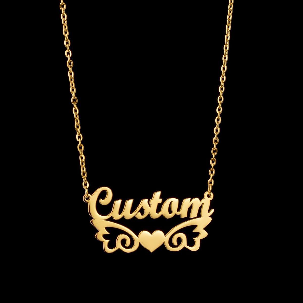 Personalized Custom Name Necklaces For Her for Christmas 2023 | Personalized Custom Name Necklaces For Her - undefined | Custom Name Necklace Personalized Necklace, Personalized Custom Diamond Necklaces, Personalized Custom Heart-shaped Letter Necklace, Personalized Frosted Custom Necklace | From Hunny Life | hunnylife.com