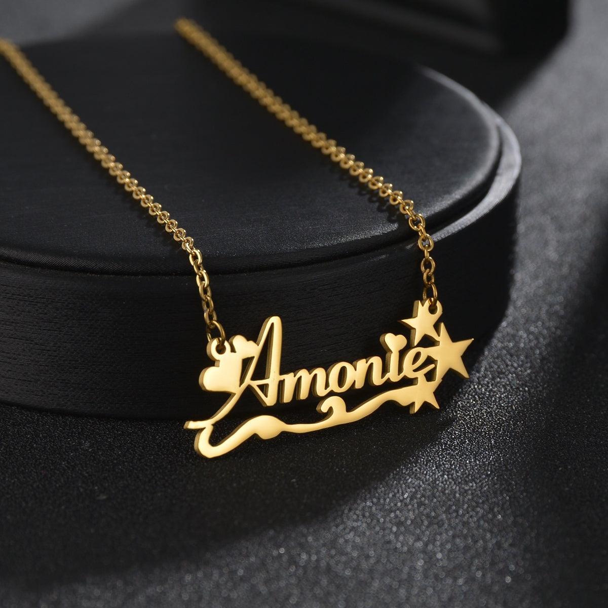 Personalized Custom Name Necklaces For Her in 2023 | Personalized Custom Name Necklaces For Her - undefined | Custom Name Necklace Personalized Necklace, Personalized Custom Diamond Necklaces, Personalized Custom Heart-shaped Letter Necklace, Personalized Frosted Custom Necklace | From Hunny Life | hunnylife.com