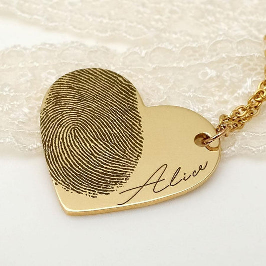 Personalized Fingerprint Necklace for Christmas 2023 | Personalized Fingerprint Necklace - undefined | daughter gift, gift, gift ideas, necklace, Necklaces, other necklace, Personalized Fingerprint Necklace | From Hunny Life | hunnylife.com