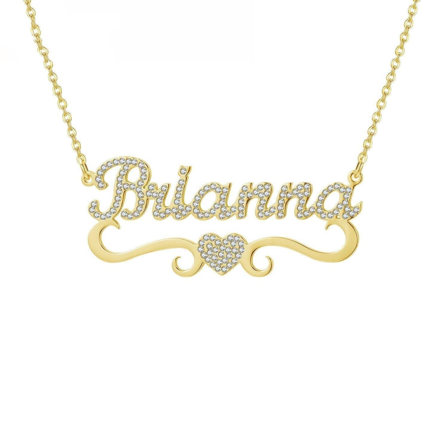 Personalized Heart Iced Out Name Necklace in 2023 | Personalized Heart Iced Out Name Necklace - undefined | Custom Name Necklace Personalized Necklace, DIY Personalized Custom Diamond, necklace, Necklaces, other necklace, Personalized Birthstone Heart-shaped Name Necklaces, Personalized Custom Diamond Necklaces, Personalized Custom Heart-shaped Letter Necklace, Personalized Fingerprint Necklace, Personalized gift | From Hunny Life | hunnylife.com