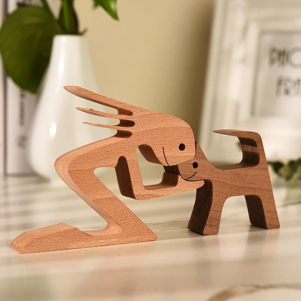 Puppy Family Wood Dog Carving Ornaments in 2023 | Puppy Family Wood Dog Carving Ornaments - undefined | Dog, Dog Carving Ornaments, gift, home and living | From Hunny Life | hunnylife.com