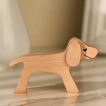 Puppy Family Wood Dog Carving Ornaments for Christmas 2023 | Puppy Family Wood Dog Carving Ornaments - undefined | Dog, Dog Carving Ornaments, gift, home and living | From Hunny Life | hunnylife.com