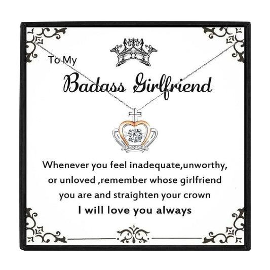 Queen Necklace for Badass Girlfriend for Christmas 2023 | Queen Necklace for Badass Girlfriend - undefined | Girlfriend Gifts, girlfriend necklace | From Hunny Life | hunnylife.com