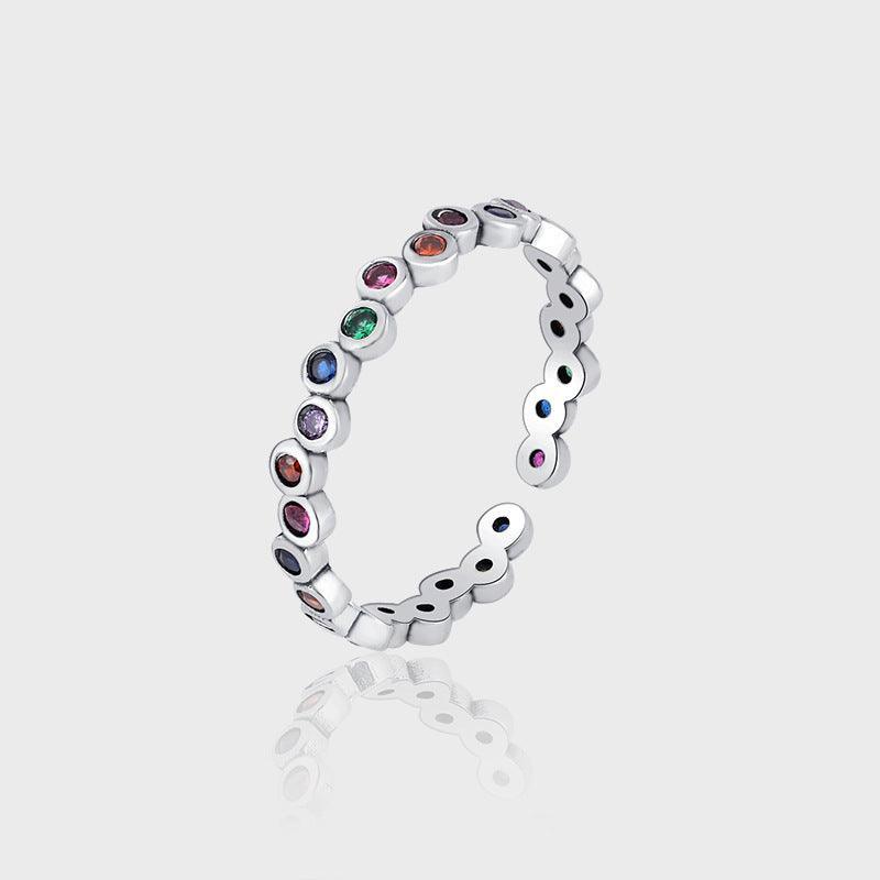 Rainbow Bubble Versatile Women's S925 Sterling Silver Ring in 2023 | Rainbow Bubble Versatile Women's S925 Sterling Silver Ring - undefined | Rainbow Bubble Ring, Rainbow Bubble Versatile Ring, S925 Sterling Silver Ring | From Hunny Life | hunnylife.com
