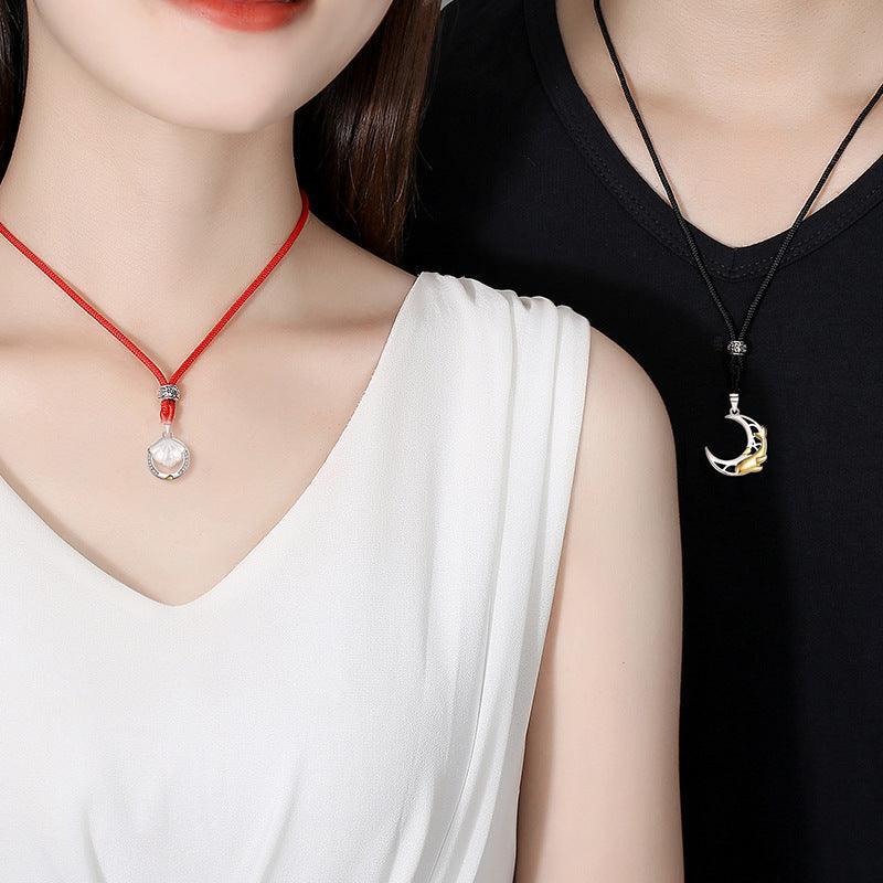 Retro Shell Matching Relationship Necklaces for Couples in 2023 | Retro Shell Matching Relationship Necklaces for Couples - undefined | Heart Necklaces For Women, Necklaces for Couples, Relationship Necklaces for Couples, Retro Shell Matching Relationship Necklaces | From Hunny Life | hunnylife.com