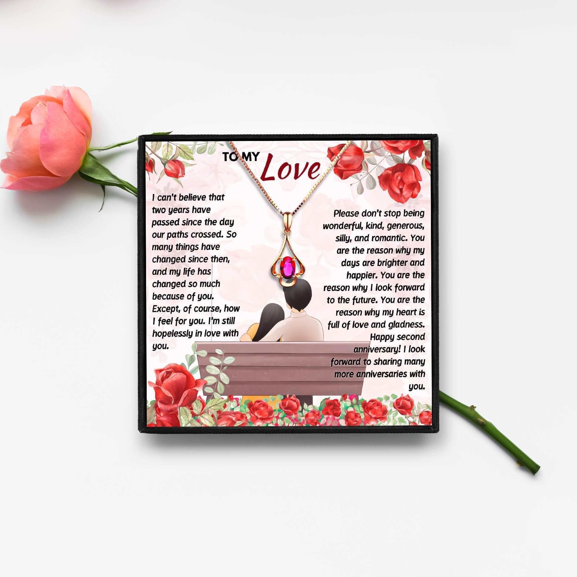 Romantic 2nd Year Anniversary Gift For Her in 2023 | Romantic 2nd Year Anniversary Gift For Her - undefined | 2 year anniversary gift ideas, 2 year anniversary gifts for her, 2nd year wedding anniversary, Anniversary Gifts | From Hunny Life | hunnylife.com