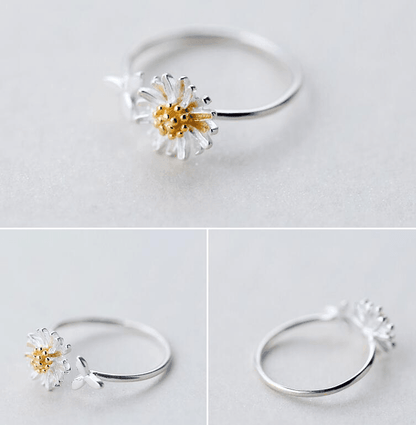 S925 Daisy small leaf ring for Christmas 2023 | S925 Daisy small leaf ring - undefined | rings, S925 Daisy small leaf ring | From Hunny Life | hunnylife.com