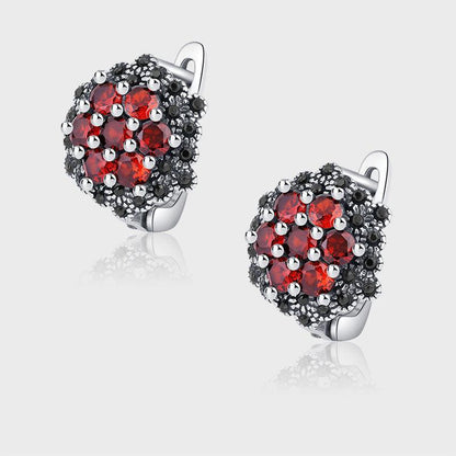 S925 Retro Silver Micro Inlaid With Maxi Red Earring in 2023 | S925 Retro Silver Micro Inlaid With Maxi Red Earring - undefined | Creative Cute Earrings, cute earring, Earrings, Red Gemstone Earrings, S925 Retro Silver Micro Inlaid With Maxi Blue Zircon Earring | From Hunny Life | hunnylife.com