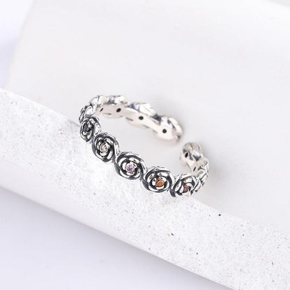 S925 Silver 3D Flower Ring Women's Retro Fashion in 2023 | S925 Silver 3D Flower Ring Women's Retro Fashion - undefined | cute ring, Ring Women's Retro Fashion, S925 Silver Vintage Cute Ring, Sterling Silver s925 cute Ring, vintage rose ring | From Hunny Life | hunnylife.com