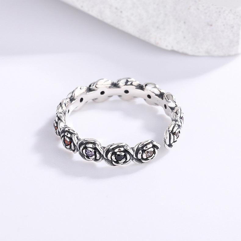 S925 Silver 3D Flower Ring Women's Retro Fashion in 2023 | S925 Silver 3D Flower Ring Women's Retro Fashion - undefined | cute ring, Ring Women's Retro Fashion, S925 Silver Vintage Cute Ring, Sterling Silver s925 cute Ring, vintage rose ring | From Hunny Life | hunnylife.com