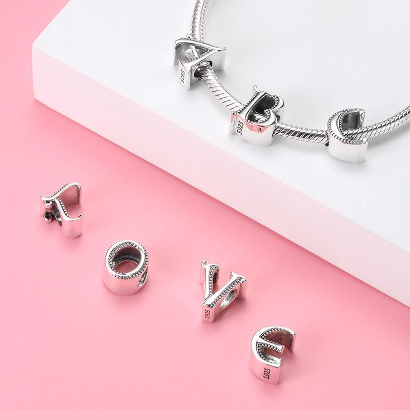 S925 Silver Beads 26 Letter Beads Cute Charms for Christmas 2023 | S925 Silver Beads 26 Letter Beads Cute Charms - undefined | 26 Letter Beads Cute Charms, S925 Cute Charms, S925 Silver Beads 26 Letter, S925 Silver Charms & Pendants | From Hunny Life | hunnylife.com