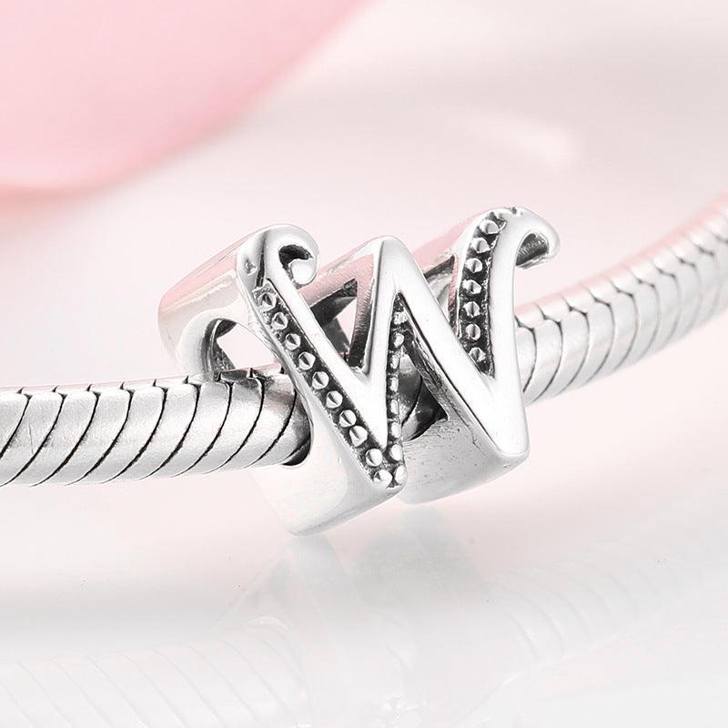 S925 Silver Beads 26 Letter Beads Cute Charms for Christmas 2023 | S925 Silver Beads 26 Letter Beads Cute Charms - undefined | 26 Letter Beads Cute Charms, S925 Cute Charms, S925 Silver Beads 26 Letter, S925 Silver Charms & Pendants | From Hunny Life | hunnylife.com