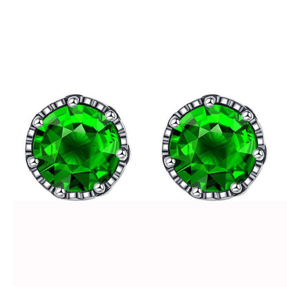 S925 Silver Emerald Zircon Retro Cross Earrings in 2023 | S925 Silver Emerald Zircon Retro Cross Earrings - undefined | 925 Sterling Silver Vintage Earrings, Creative Cute Earrings, cute earring, Retro Cross Earrings, S925 Silver Emerald Earrings | From Hunny Life | hunnylife.com