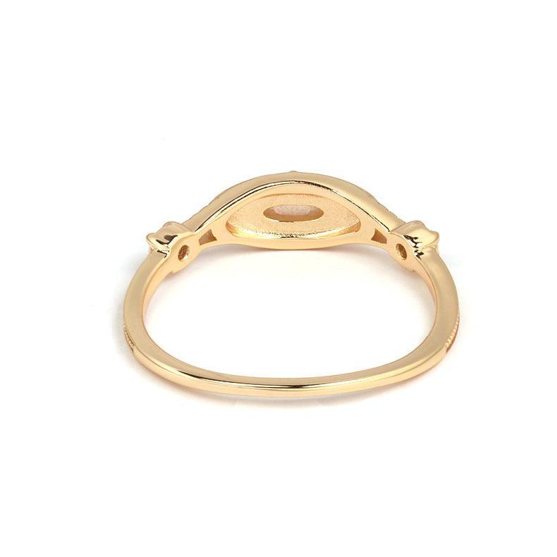 S925 Silver Plated Gold Inlaid Orange Moonstone Ring in 2023 | S925 Silver Plated Gold Inlaid Orange Moonstone Ring - undefined | cute ring, Flower Ring, S925 Silver Vintage Cute Ring, Sterling Silver s925 cute Ring | From Hunny Life | hunnylife.com