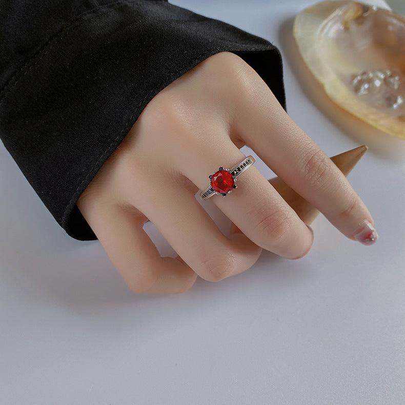 S925 Silver Skin Whitening Exquisite Red Delicate Lace Ring for Christmas 2023 | S925 Silver Skin Whitening Exquisite Red Delicate Lace Ring - undefined | cute ring, Minimalist Ring, red birthstone ring, S925 Silver Vintage Cute Ring, Skin Whitening Exquisite Ring, Sterling Silver s925 cute Ring | From Hunny Life | hunnylife.com