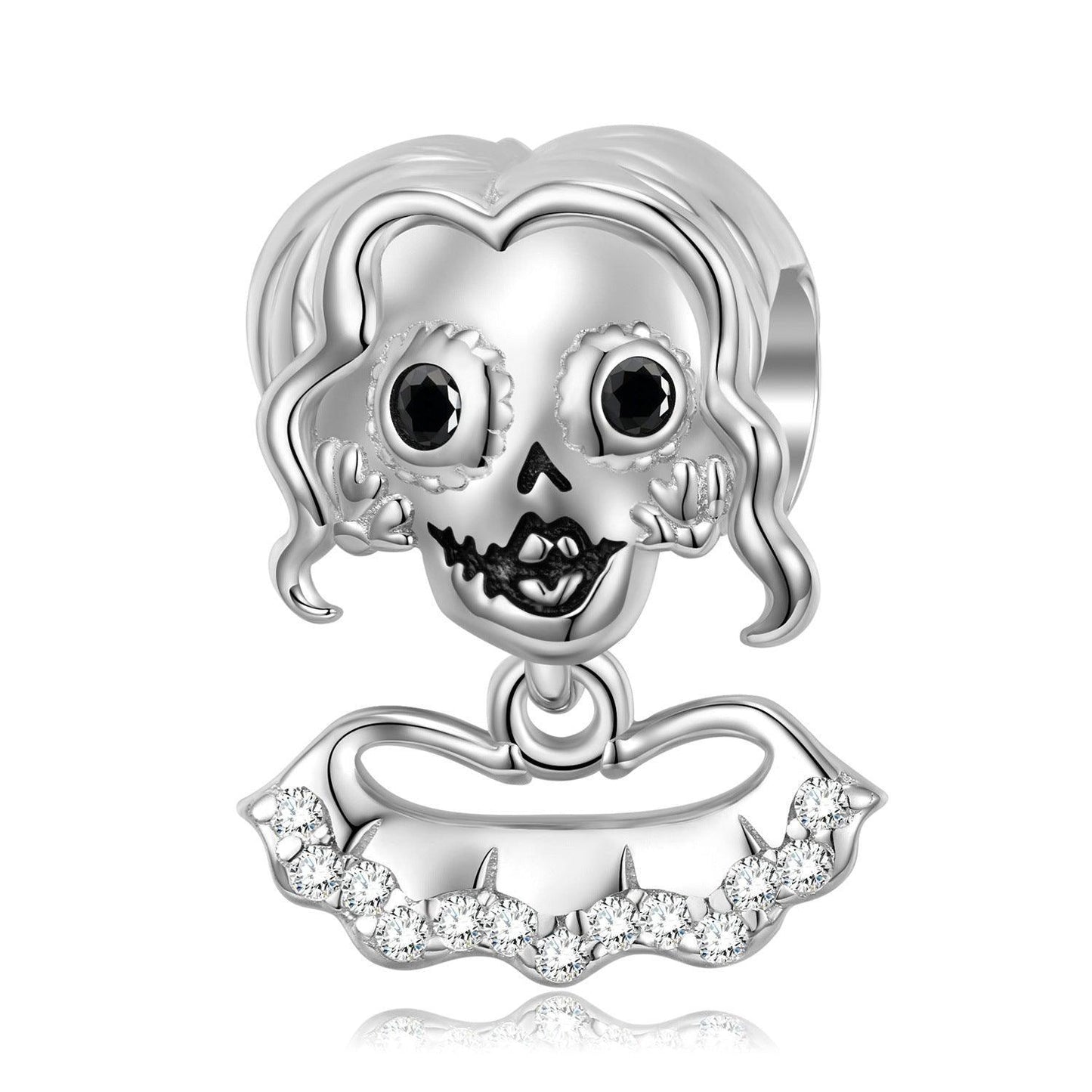 S925 Silver Skull Series Beaded Charms & Pendants for Christmas 2023 | S925 Silver Skull Series Beaded Charms & Pendants - undefined | cute charm bracelets, Halloween Charms & Pendants, S925 Silver Charms & Pendants, Skull Series Beaded Charms | From Hunny Life | hunnylife.com