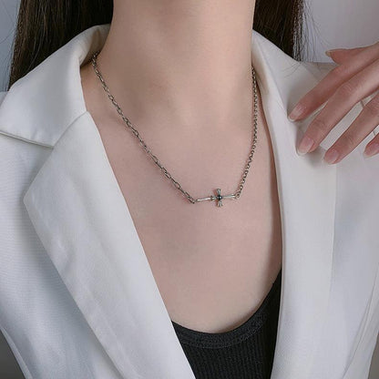 S925 Sterling Silver Cross Necklace Women for Christmas 2023 | S925 Sterling Silver Cross Necklace Women - undefined | Cross Necklace Women, S925 Sterling Silver Necklace, wife Cross | From Hunny Life | hunnylife.com