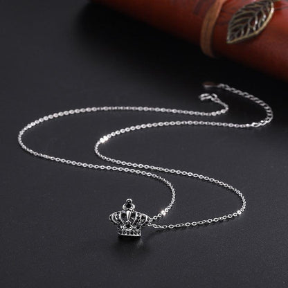 S925 Sterling Silver Crown Pendant Retro Women Necklace in 2023 | S925 Sterling Silver Crown Pendant Retro Women Necklace - undefined | Crown Pendant Retro Women Necklace, Retro Necklace, S925 Sterling Silver Necklace | From Hunny Life | hunnylife.com