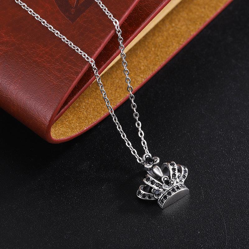 S925 Sterling Silver Crown Pendant Retro Women Necklace in 2023 | S925 Sterling Silver Crown Pendant Retro Women Necklace - undefined | Crown Pendant Retro Women Necklace, Retro Necklace, S925 Sterling Silver Necklace | From Hunny Life | hunnylife.com