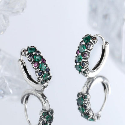 S925 Sterling Silver Green Colorful Diamond Earrings for Christmas 2023 | S925 Sterling Silver Green Colorful Diamond Earrings - undefined | Diamond Earrings, Green Colorful Diamond Earrings, S925 Sterling Silver Green Earrings | From Hunny Life | hunnylife.com