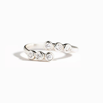 S925 Sterling Silver Round Row Zircon Ring For Women in 2023 | S925 Sterling Silver Round Row Zircon Ring For Women - undefined | Round Row Zircon Ring For Women, Sterling Silver s925 cute Ring | From Hunny Life | hunnylife.com