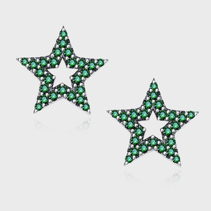S925 Sterling Silver Vintage Star Earrings in 2023 | S925 Sterling Silver Vintage Star Earrings - undefined | cute ring, Green star Earring, S925 Sterling Silver Vintage Star Earrings, Sterling Silver s925 cute Ring | From Hunny Life | hunnylife.com