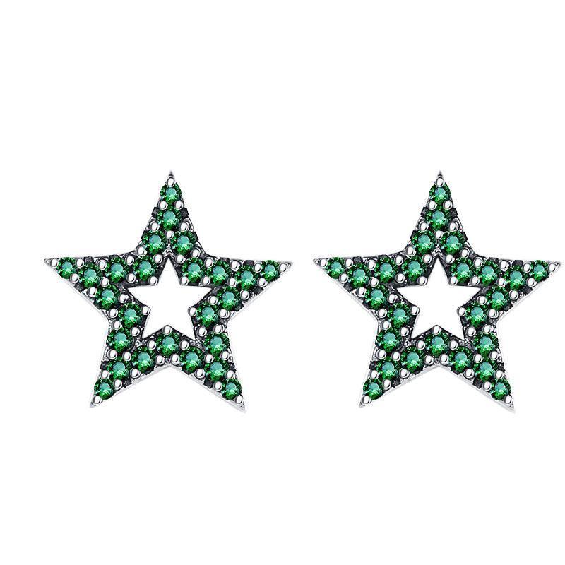 S925 Sterling Silver Vintage Star Earrings in 2023 | S925 Sterling Silver Vintage Star Earrings - undefined | cute ring, Green star Earring, S925 Sterling Silver Vintage Star Earrings, Sterling Silver s925 cute Ring | From Hunny Life | hunnylife.com