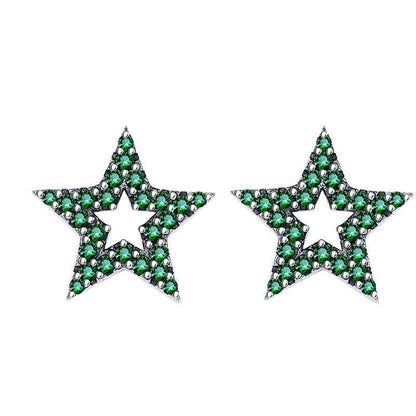 S925 Sterling Silver Vintage Star Earrings for Christmas 2023 | S925 Sterling Silver Vintage Star Earrings - undefined | cute ring, Green star Earring, S925 Sterling Silver Vintage Star Earrings, Sterling Silver s925 cute Ring | From Hunny Life | hunnylife.com