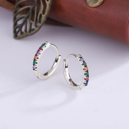 S925 Sterling Silver Vintage Thai Silver Rainbow Earrings for Christmas 2023 | S925 Sterling Silver Vintage Thai Silver Rainbow Earrings - undefined | S925 Circle Rainbow Earrings, S925 Sterling Silver Rainbow Earrings, S925 Sterling Silver Vintage Thai Silver Earrings | From Hunny Life | hunnylife.com