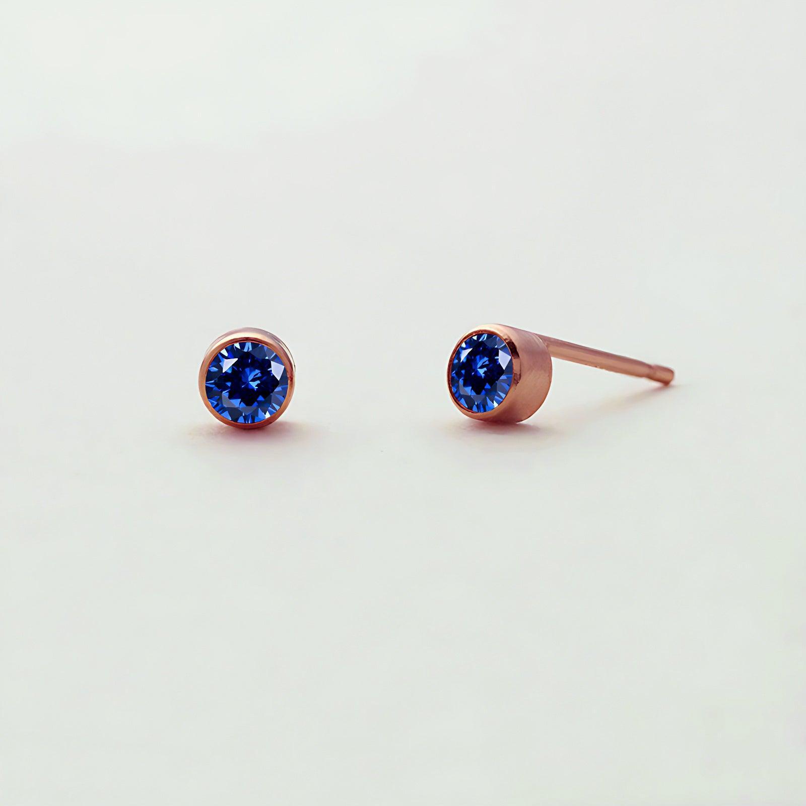 Sterling Silver Oval Black Sapphire September Birthstone Stud Earrings –  Simon Curwood Jewellers