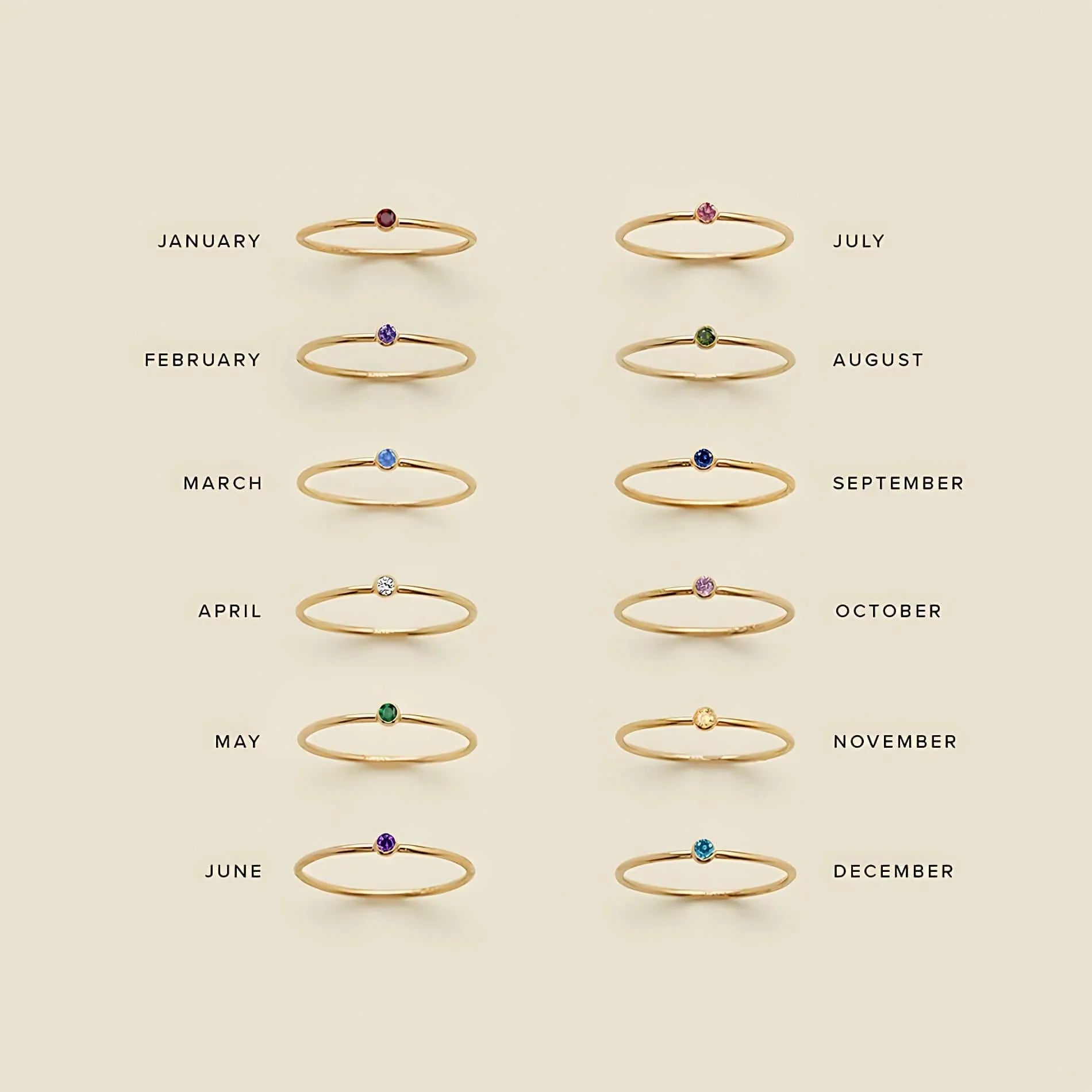 September November Rings September Birthstone Cute Ring – Hunny Life