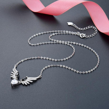 Silver Angel Wings Love Necklace for Christmas 2023 | Silver Angel Wings Love Necklace - undefined | necklaces, other necklace, Silver Angel Wings Love Necklace | From Hunny Life | hunnylife.com